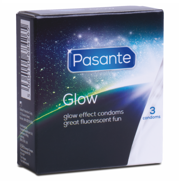Obsenza - Glow in the Dark Condoms - Pack of 3 by Pasante - Image 1